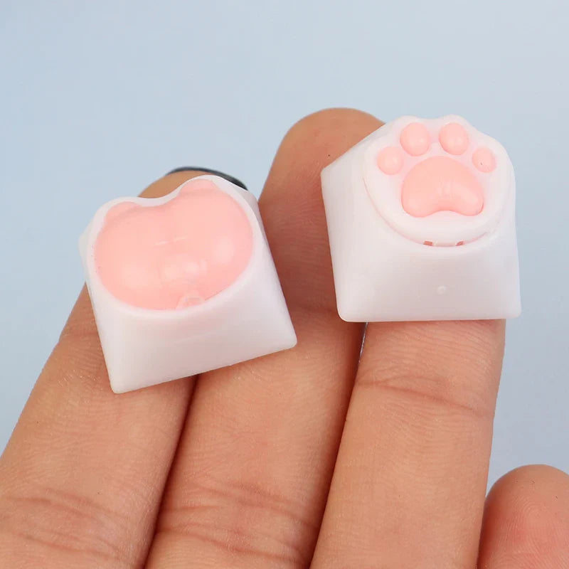 Cat Paws Corgi Buttock Keycap For Mechanical Keyboard ABS Animal Keycaps Key Cap Cherry Mx Switch Alice80 JJK84 IK75 PRO Etc