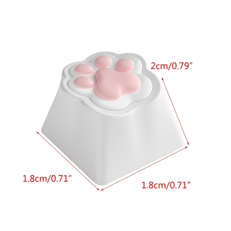 3D Soft Silicone ABS Cat Claw Base Keycap Compatibility for MX Structure Switches Mechanical Keyboards DIY Decoration