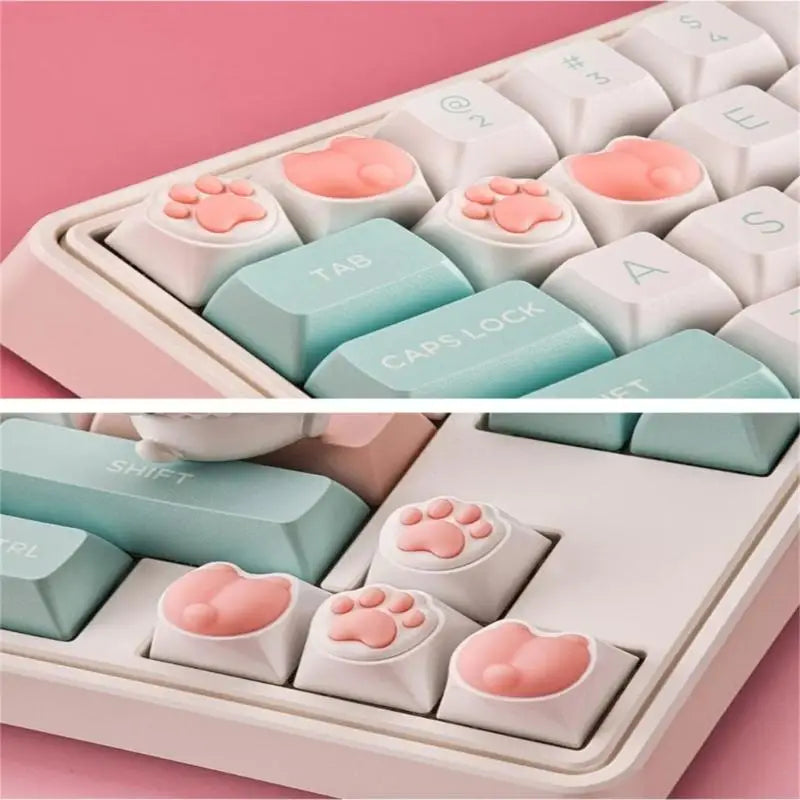 96BA Eye-Catching Paw Keycap for Gaming Keycaps Sublimation Dye Technology