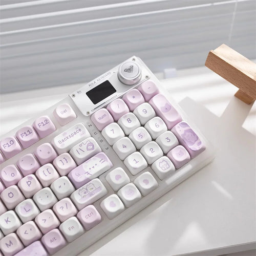132Keys MOA Profile Keycaps Cartoon PBT Key Caps for 61/64/68/78/84/87/96/104/108 Keys Gaming Mechanical Keyborad MX Swtiches