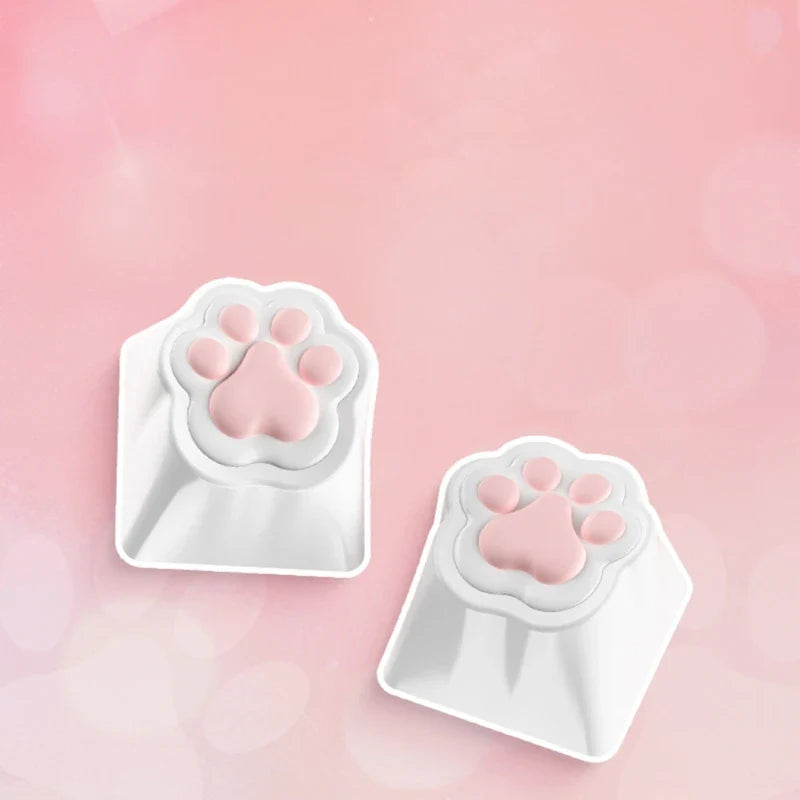 3D Soft Silicone ABS Cat Claw Base Keycap Compatibility for MX Structure Switches Mechanical Keyboards DIY Decoration