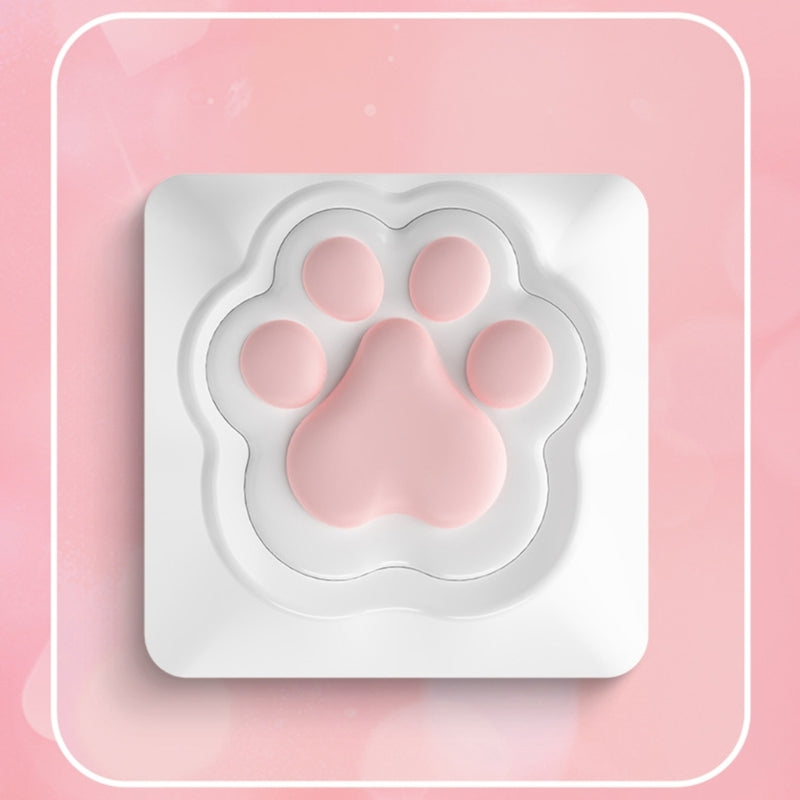 3D Soft Silicone ABS Cat Claw Base Keycap Compatibility for MX Structure Switches Mechanical Keyboards DIY Decoration