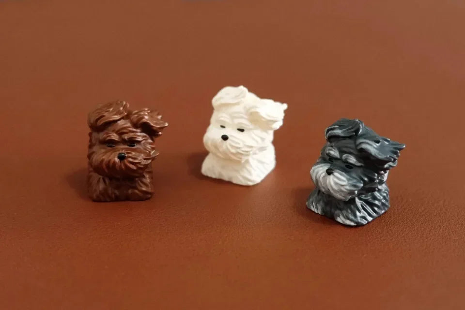 Wind Blown Puppy Customized Key Caps Cute Animal Resin Keycap MX Switch Keycaps for Mechanical Keyboard Caps PC Accessories Gift