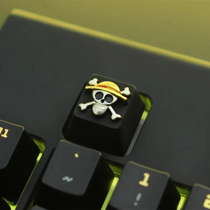 1pc Zinc Aluminium Alloy Key Cap Mechanical Keyboard keycap for CSGO OW Dota 2 PUBG WOW LOL R4 Height Stereoscopic relief