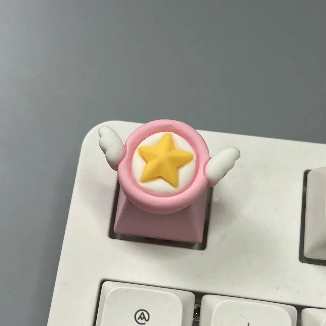 DIY Custom Bow Keycap with Transparent R4 Cross Axis Gaming Pink Mechanical Keyboard Keycaps Keyboard Decoration